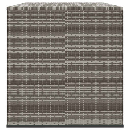 Contenitore da Giardino in Rattan PE 291x100,5x104 cm Grigio