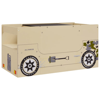 Set Tavolo e Sedia per Bambini 3 pz Auto Fuoristrada in MDF - homemem39