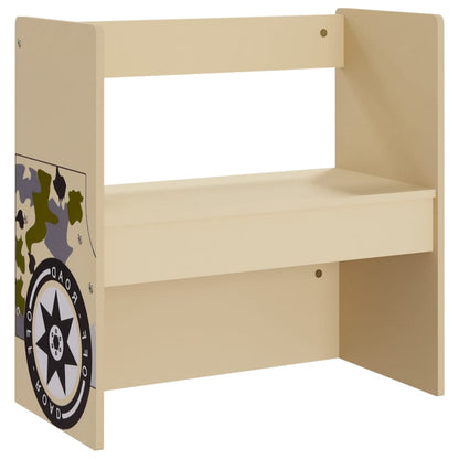 Set Tavolo e Sedia per Bambini 3 pz Auto Fuoristrada in MDF - homemem39