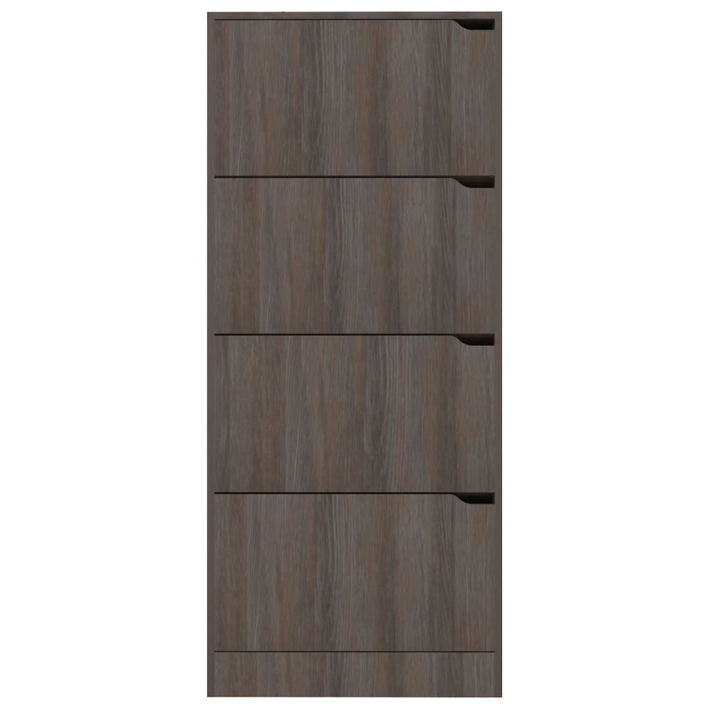 Scarpiera 4 Ante Grigio Rovere Sonoma 59x24x136cm Multistrato - homemem39