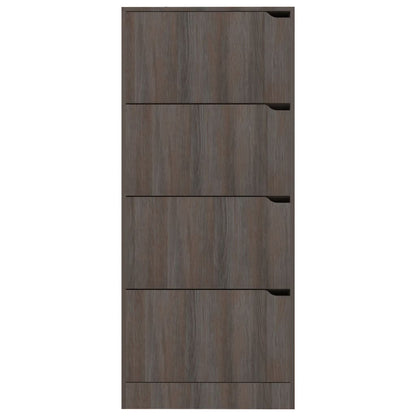 Scarpiera 4 Ante Grigio Rovere Sonoma 59x24x136cm Multistrato - homemem39