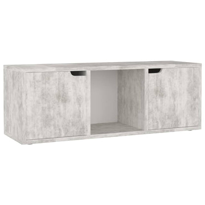 Mobile Porta TV Cemento 88,5x27,5x30,5 cm in Legno Multistrato - homemem39
