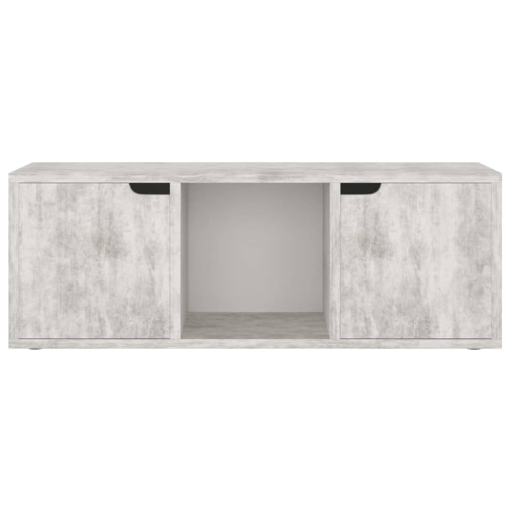 Mobile Porta TV Cemento 88,5x27,5x30,5 cm in Legno Multistrato - homemem39