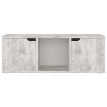 Mobile Porta TV Cemento 88,5x27,5x30,5 cm in Legno Multistrato - homemem39