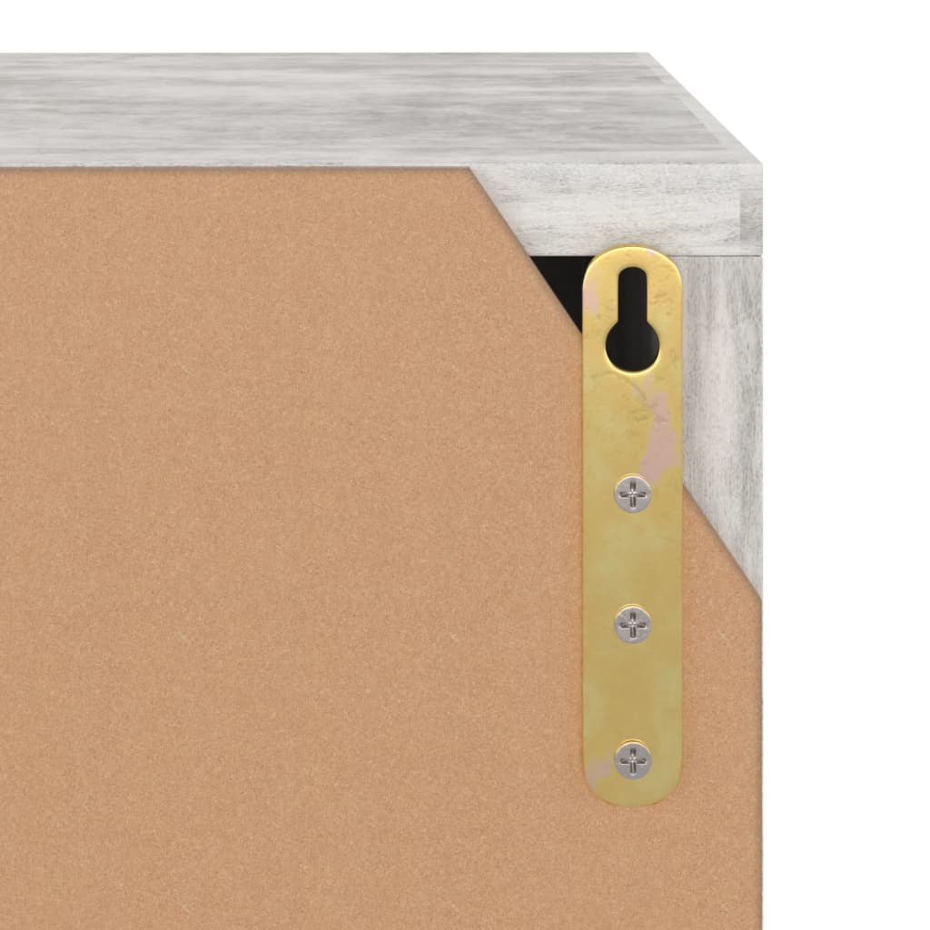 Mobile Porta TV Cemento 88,5x27,5x30,5 cm in Legno Multistrato - homemem39