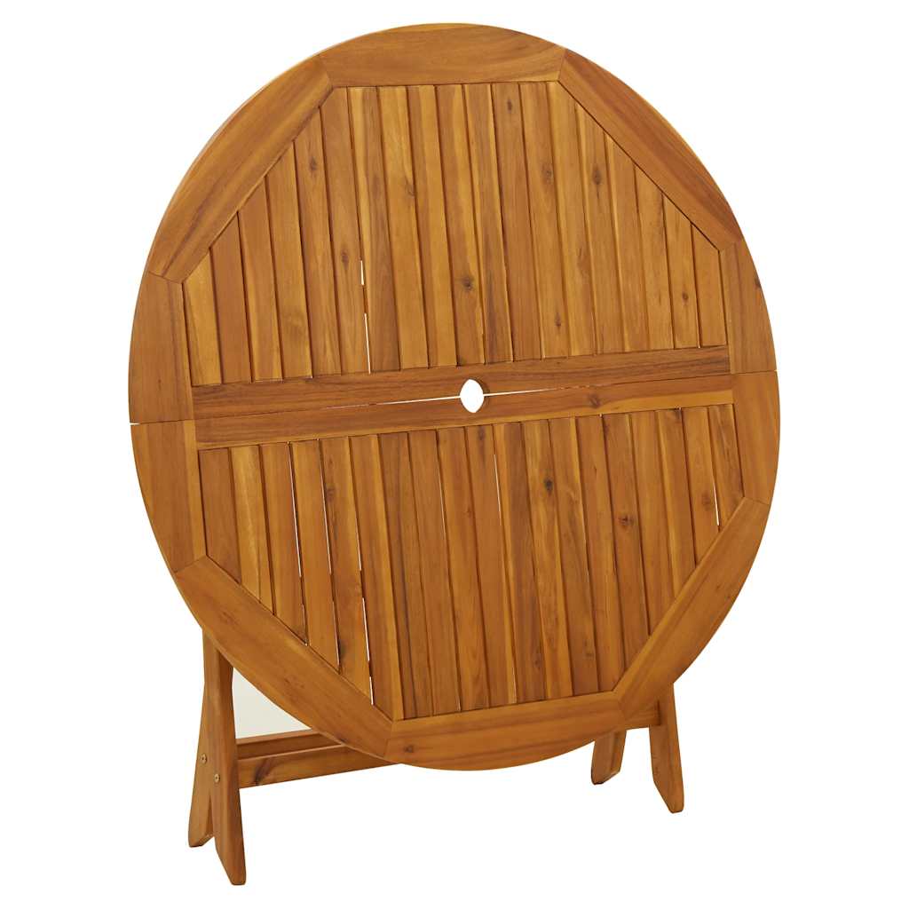 Tavolo da Giardino Pieghevole 110 cm in Massello d'Acacia - homemem39