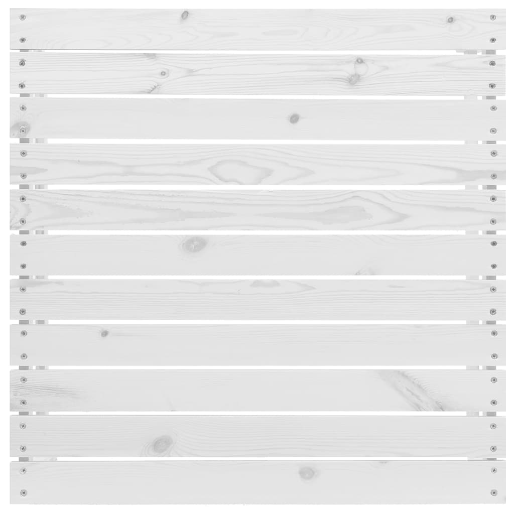 Set Divani da Giardino 3 pz con Cuscini Massello Pino Bianco | homemem39