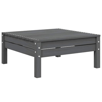 Set Divani da Giardino 3 pz Grigio Cuscini Massello di Pino - homemem39