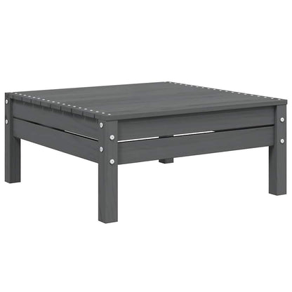 Set Divani da Giardino 3 pz Grigio Cuscini Massello di Pino - homemem39