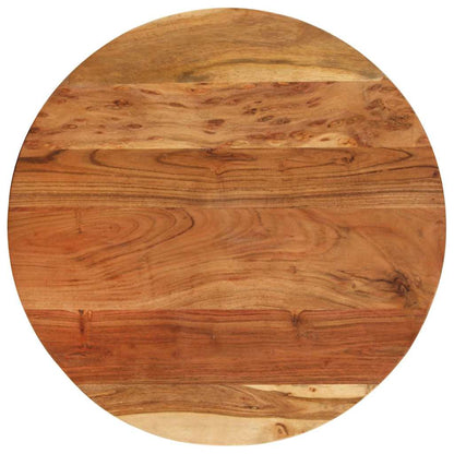 Tavolino 60x(42-62) cm in Legno Massello di Acacia e Ghisa