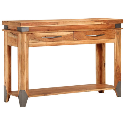 Tavolo Console 110x34x74 cm in Legno Massello di Acacia | homemem39