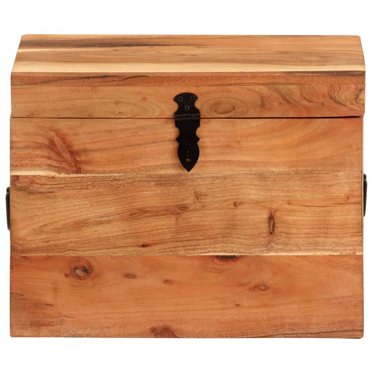 Contenitore Portaoggetti 39x28x31cm in Legno Massello di Acacia - homemem39