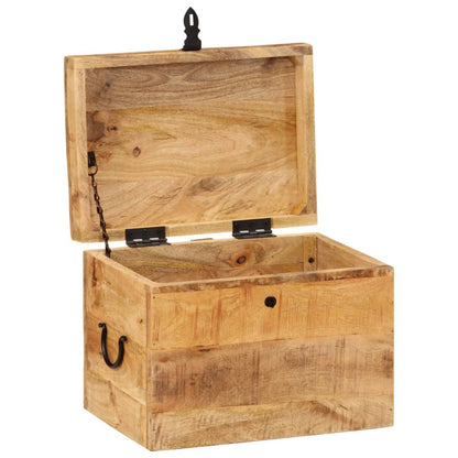 Contenitore Portaoggetti 39x28x31cm in Legno Massello di Mango - homemem39