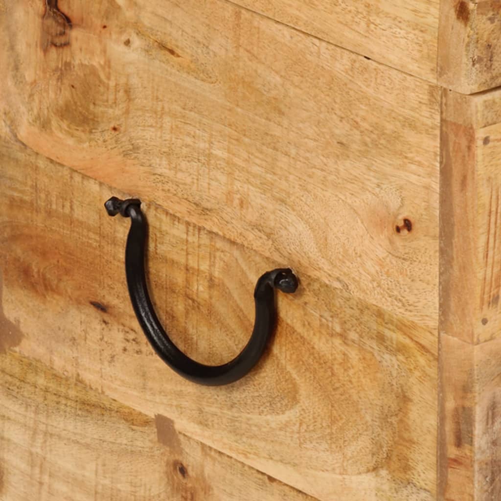 Contenitore Portaoggetti 39x28x31cm in Legno Massello di Mango - homemem39