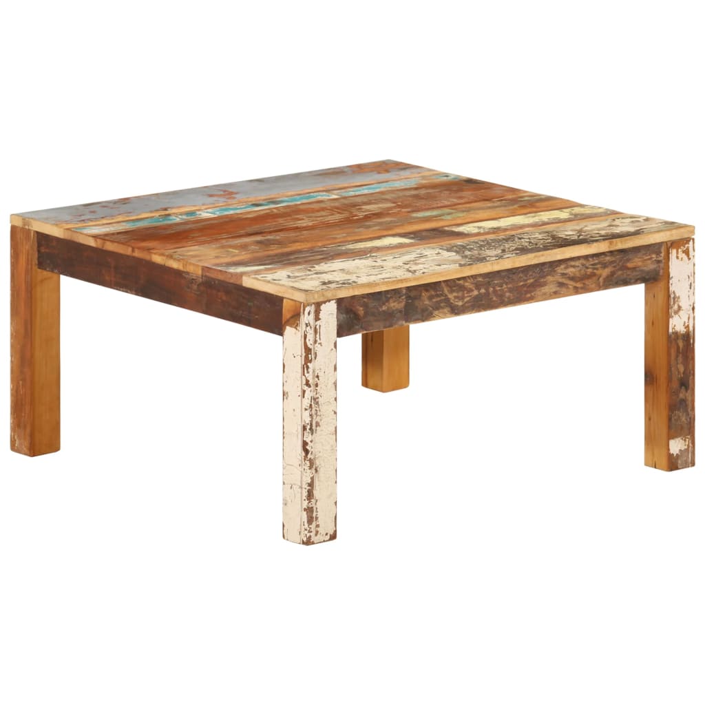 Tavolino da Salotto 80x80x40 cm in Legno Massello di Recupero | homemem39