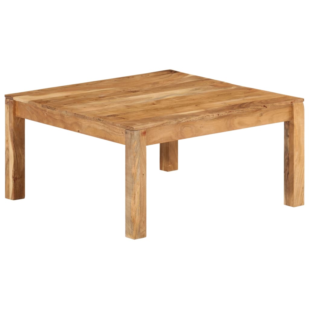 Tavolino da Salotto 80x80x40 cm in Legno Massello di Acacia | homemem39