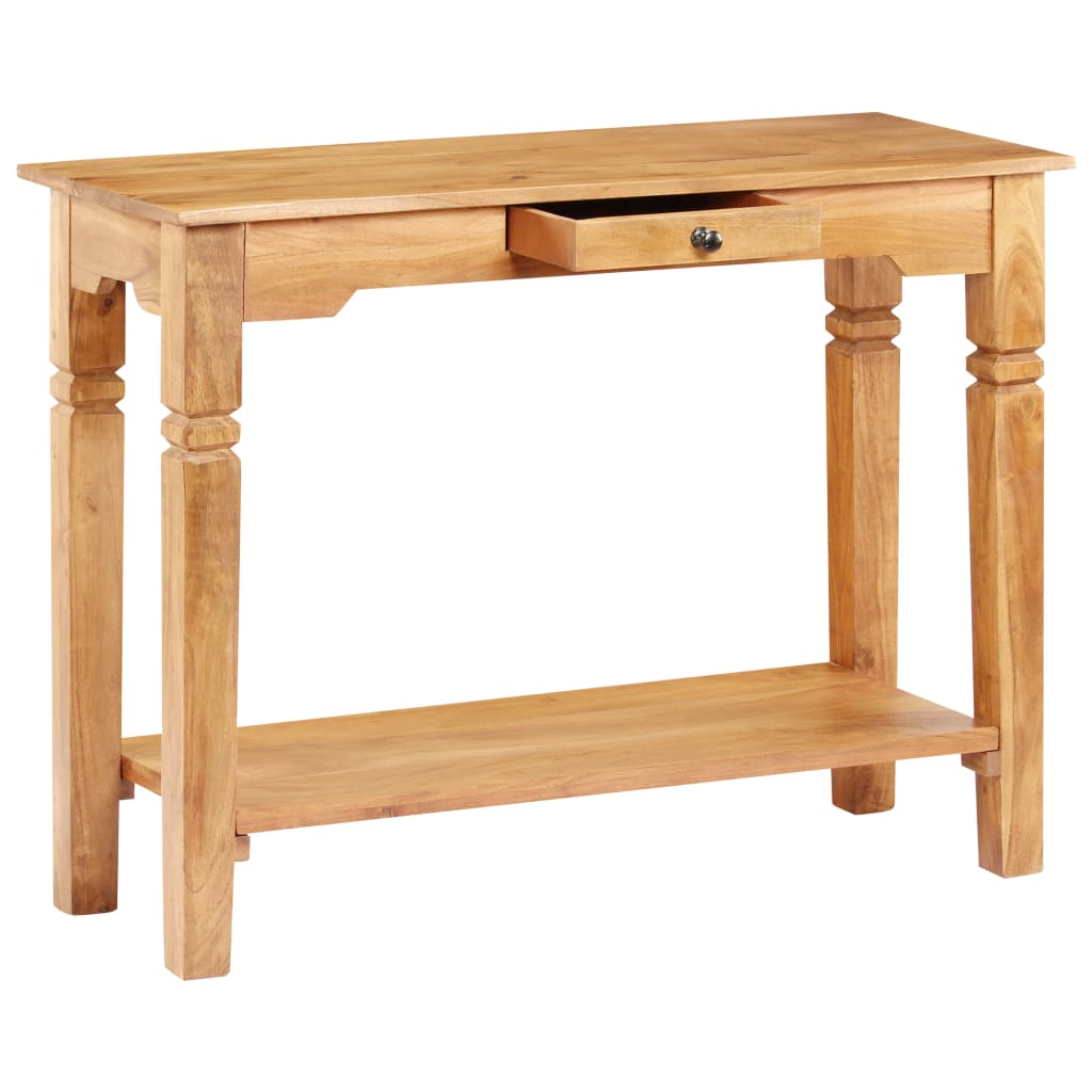 Tavolo Consolle 100x40x76 cm in Legno Massello d'Acacia | homemem39