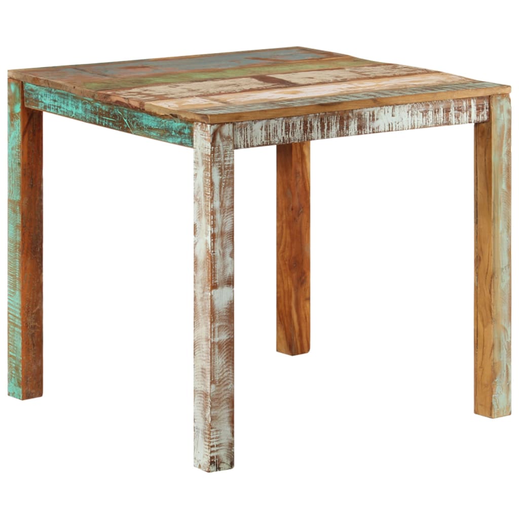 Tavolo da Pranzo 82x80x76 cm in Legno Massello di Recupero