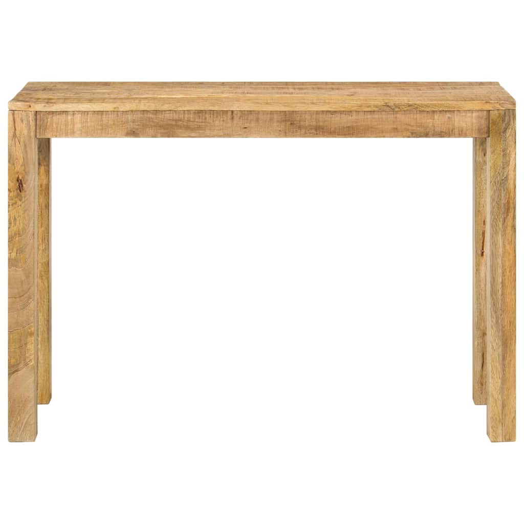 Tavolo Consolle 110x35x76 cm in Legno Massello di Mango Grezzo