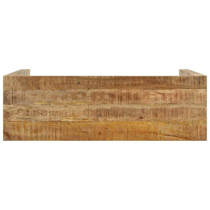 Tavolo Consolle 110x35x76 cm in Legno Massello di Mango Grezzo