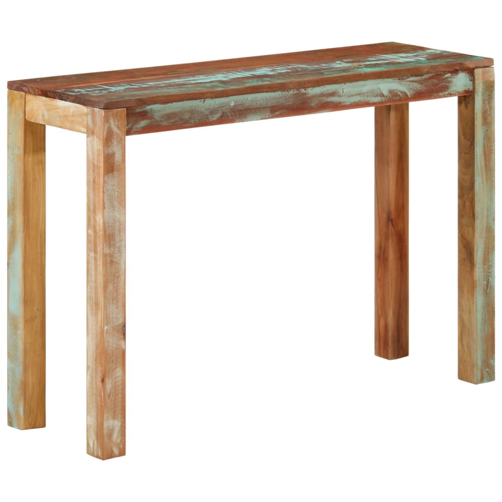 Tavolo Consolle 110x35x76 cm in Legno Massello di Recupero - homemem39