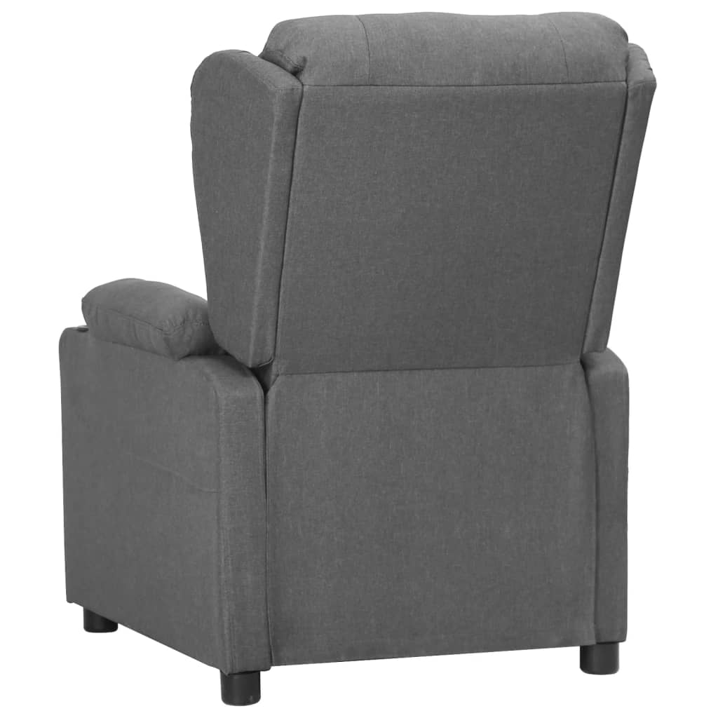 Poltrona Reclinabile in Tessuto Grigio Chiaro - homemem39