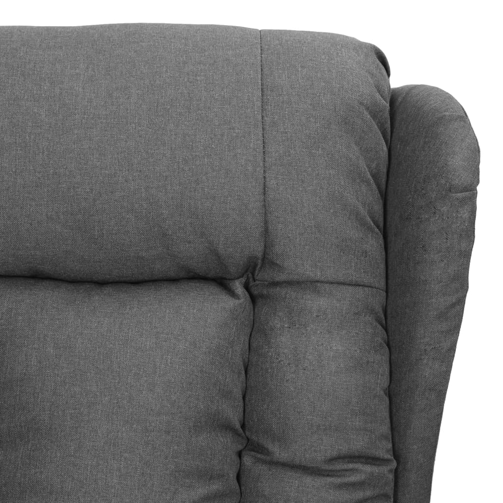 Poltrona Reclinabile in Tessuto Grigio Chiaro - homemem39