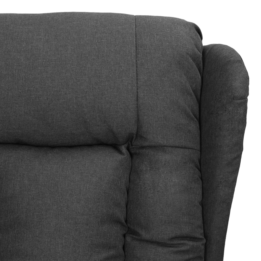 Poltrona Reclinabile in Tessuto Grigio Scuro - homemem39