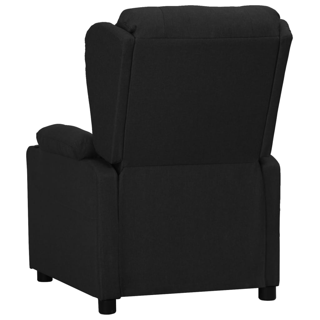 Poltrona Reclinabile in Tessuto Nero - homemem39