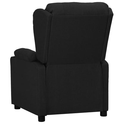 Poltrona Reclinabile in Tessuto Nero - homemem39
