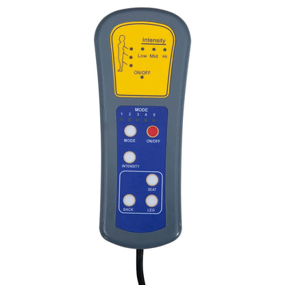 Poltrona Massaggiante in Tessuto Grigio Chiaro