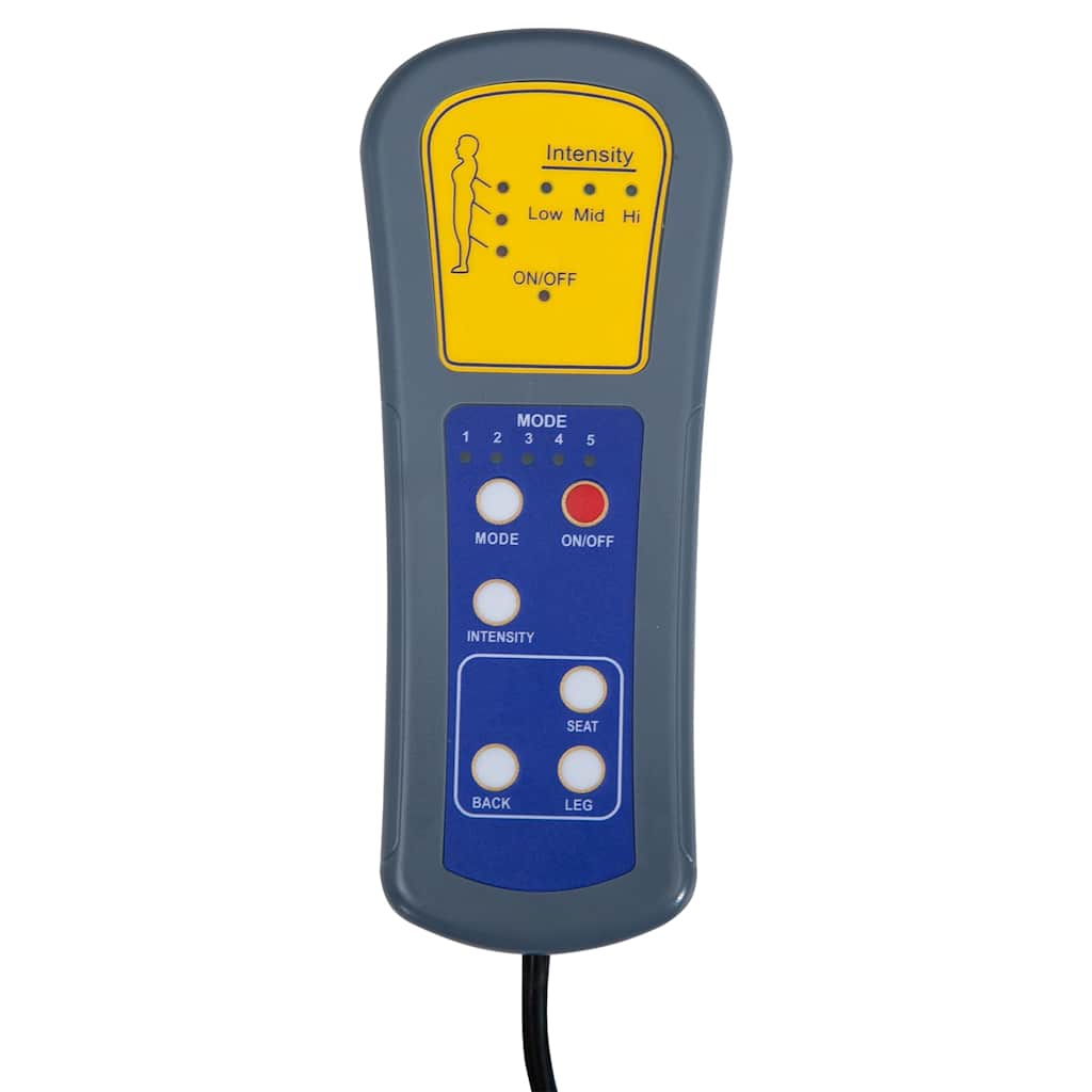 Poltrona Massaggiante Reclinabile Nera in Tessuto