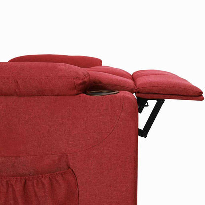 Poltrona Reclinabile in Rosso Vino
