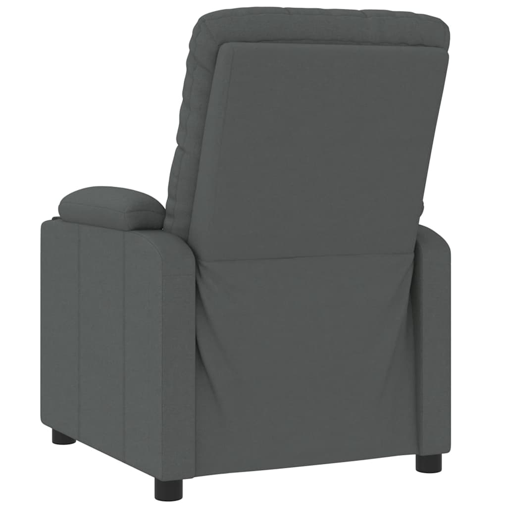 Poltrona Reclinabile in Tessuto Grigio Scuro - homemem39