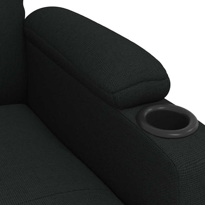 Poltrona Reclinabile in Tessuto Nero - homemem39