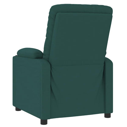 Poltrona Reclinabile in Tessuto Verde Scuro - homemem39