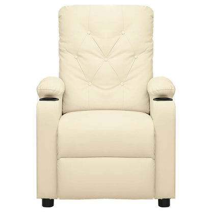 Poltrona Massaggiante Crema in Similpelle | homemem39