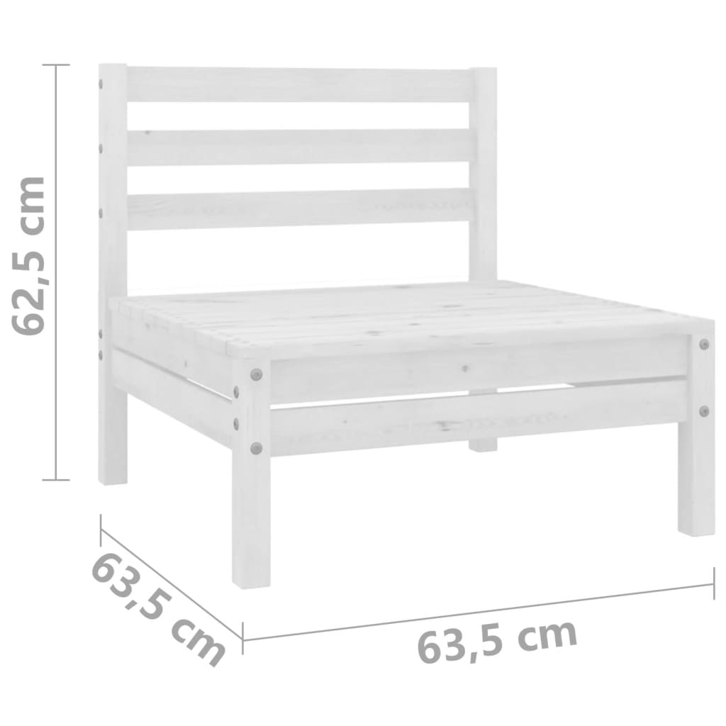 Divano da Giardino a 2 Posti in Massello di Pino Bianco | homemem39