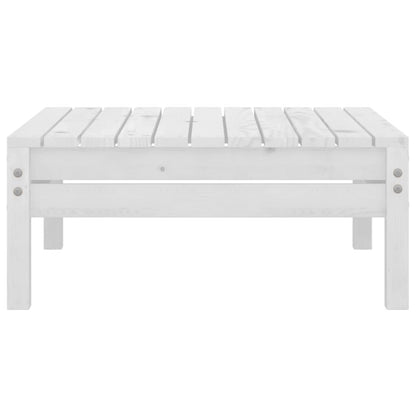 Set Divani da Giardino 5 pz Bianco in Legno Massello di Pino | homemem39