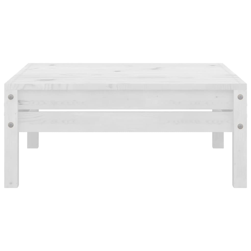 Set Divani da Giardino 5 pz Bianco in Legno Massello di Pino | homemem39