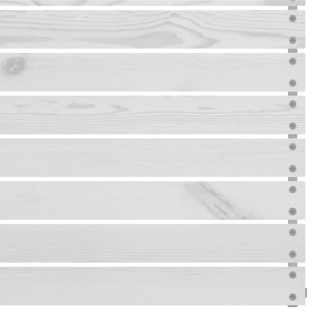 Set Divani da Giardino 5 pz Bianco in Legno Massello di Pino - homemem39