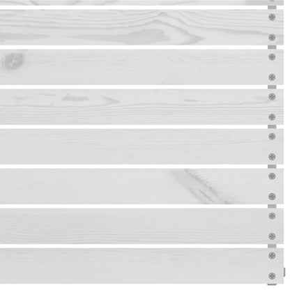 Set Divani da Giardino 5 pz Bianco in Legno Massello di Pino - homemem39