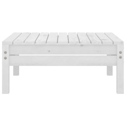 Set Divani da Giardino 5 pz Bianco in Legno Massello di Pino - homemem39