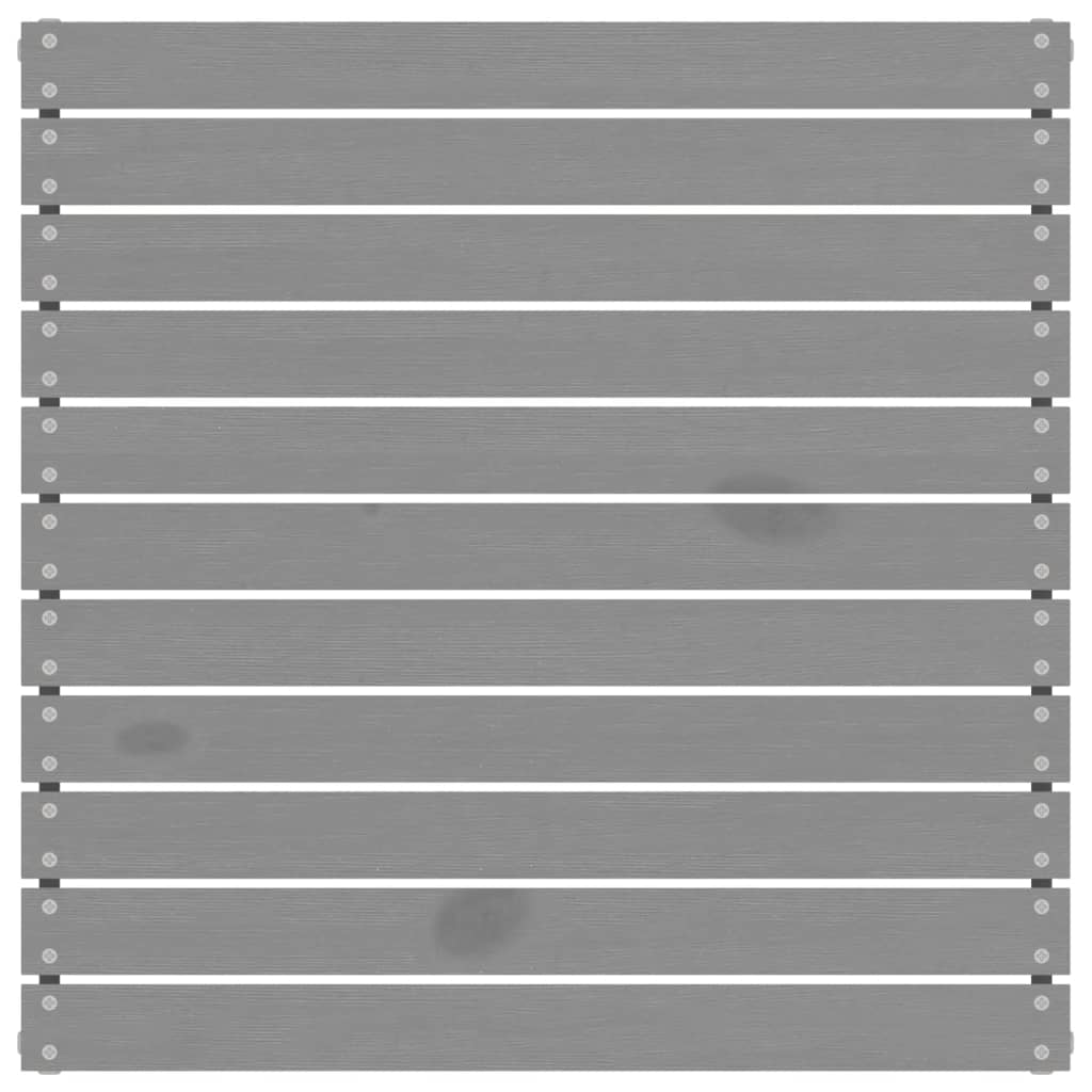 Set Divani da Giardino 5 pz Grigio in Legno Massello di Pino