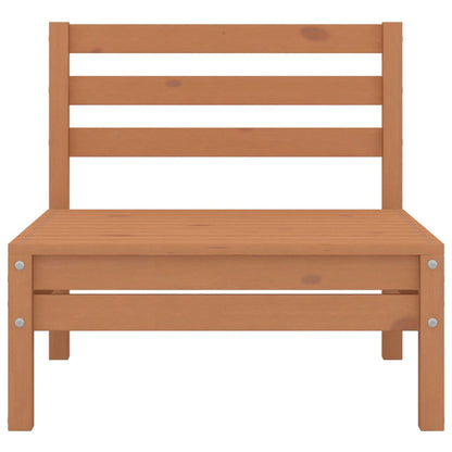 Set Salotto da Giardino 6 pz Marrone Ambra Legno Massello Pino - homemem39