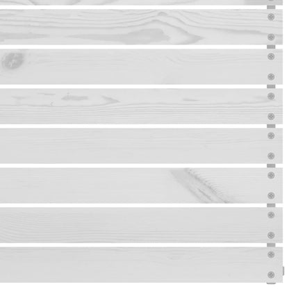 Set Divani da Giardino 6 pz Bianco in Legno Massello di Pino - homemem39