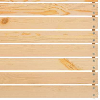 Set Divani da Giardino 3 pz in Legno Massello di Pino