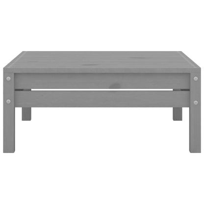 Set Divani da Giardino 3 pz Grigio in Legno Massello di Pino - homemem39