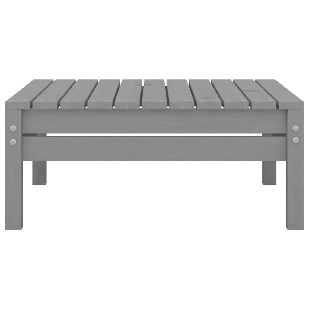 Set Divani da Giardino 4 pz Grigio in Legno Massello di Pino - homemem39
