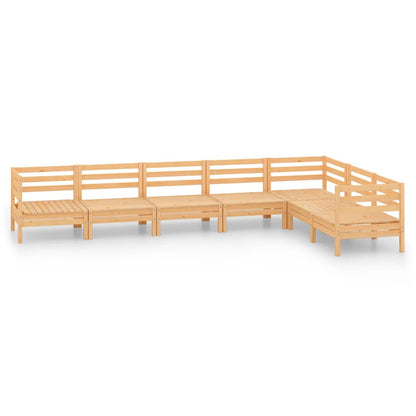 Set Salotto da Giardino 7 pz in Legno Massello di Pino